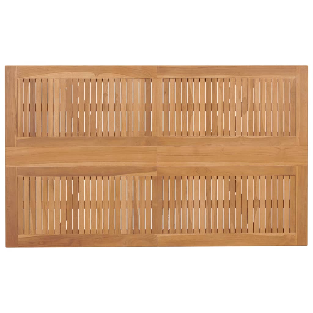 Tuin eettafelset 7 pcs Bruin Massief Teakhout