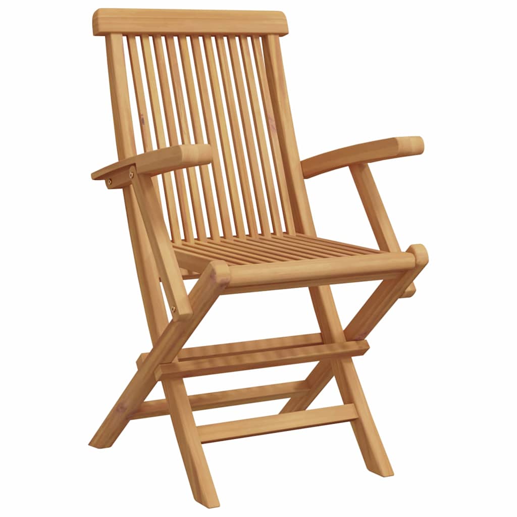 Tuin eettafelset 7 pcs Bruin Massief Teakhout
