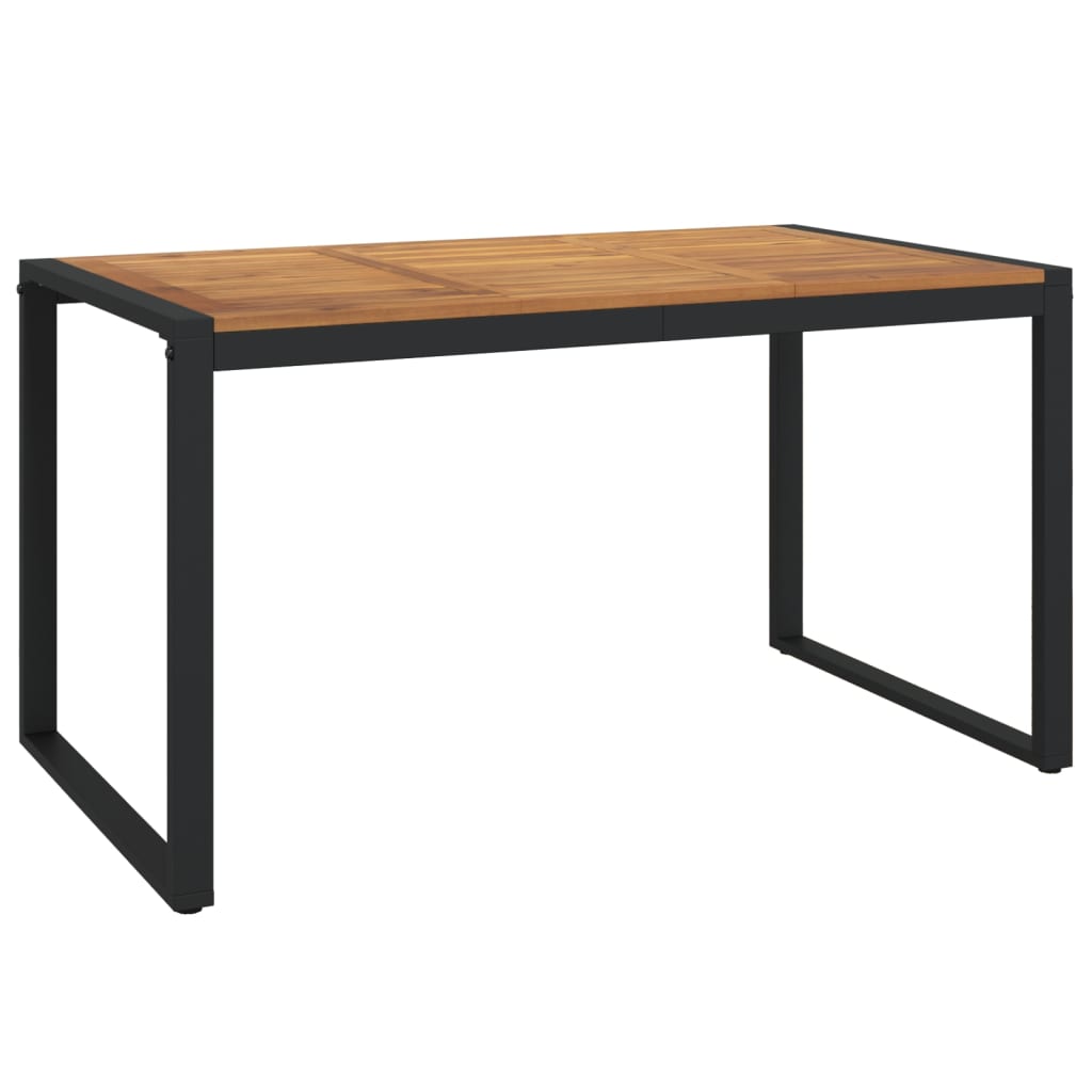 7-Delige Tuinset Massief Acaciahout En Metaal 6 140 cm tafellengte