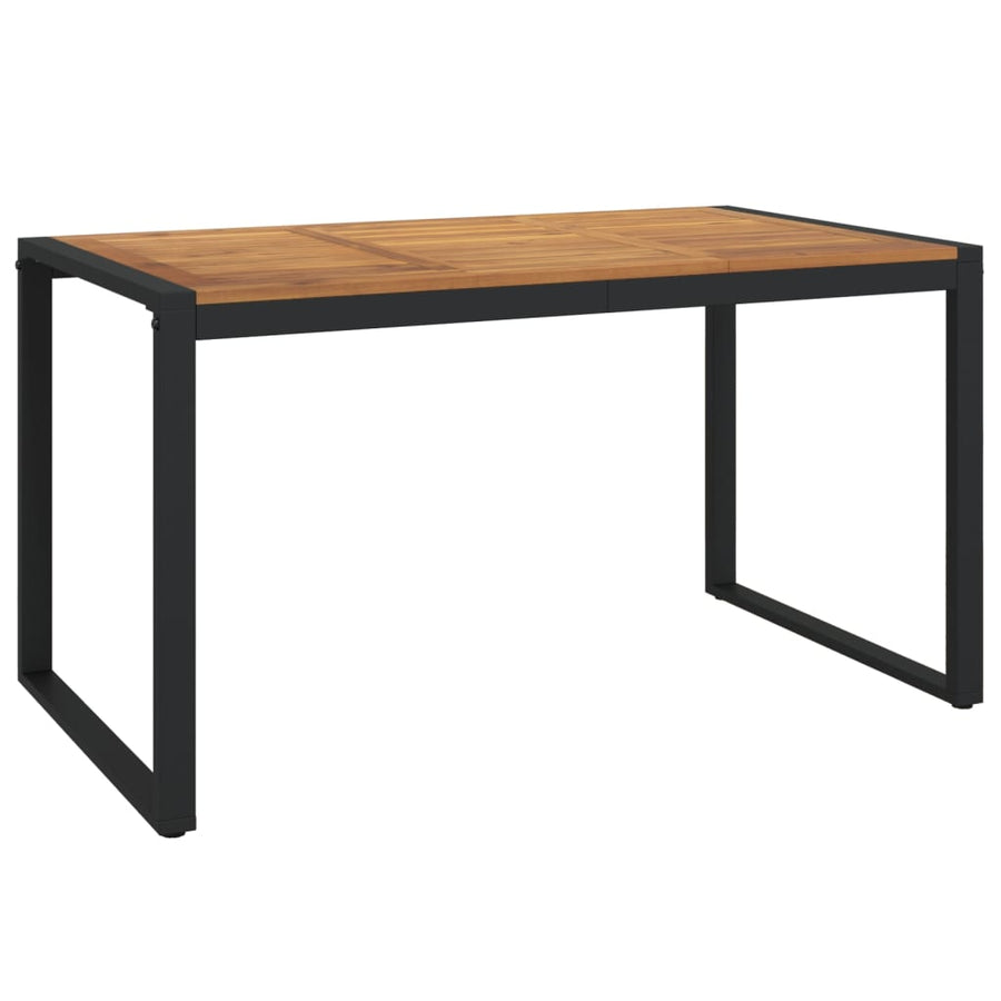 7-Delige Tuinset Massief Acaciahout En Metaal 6 140 cm tafellengte