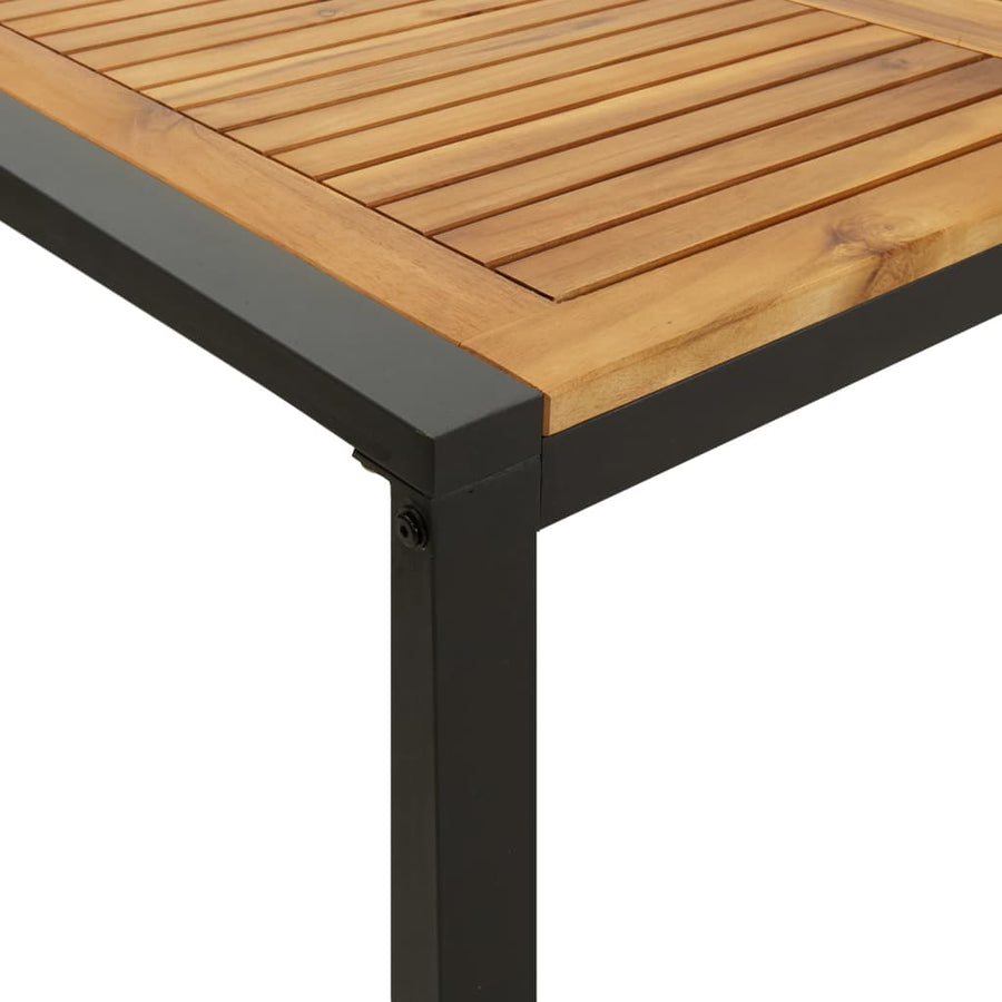7-Delige Tuinset Massief Acaciahout En Metaal 6 140 cm tafellengte