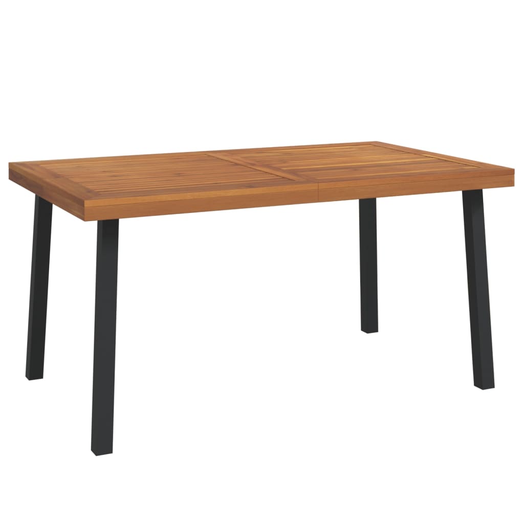 5-Delige Tuinset Massief Acaciahout En Metaal 5