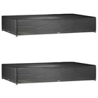 Tuinmeubelhoezen 2 st 325x205x60 cm zwart