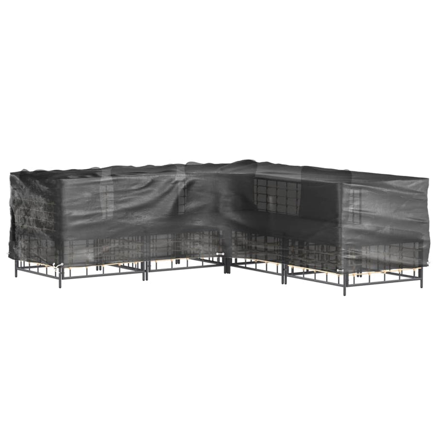 Tuinmeubelhoezen L-Vormig 1 Oogjes 2 185 x 185 x 90 cm