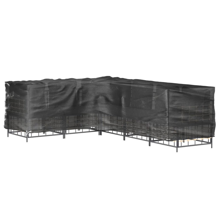 Tuinmeubelhoezen L-Vormig 18 Oogjes 2 220 x 285 x 80 cm