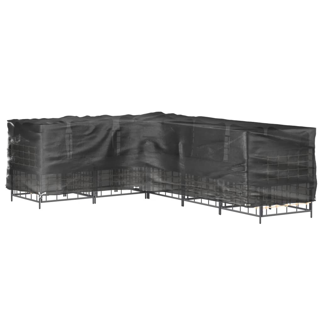 Tuinmeubelhoezen L-Vormig 16 Oogjes 2 210 x 260 x 80 cm