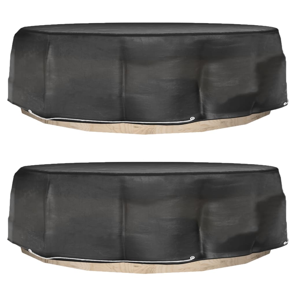 Tuinmeubelhoezen Voor Loungebed 8 Oogjes Rond Ø188X50 Cm 2 Ø 188 x 50 cm