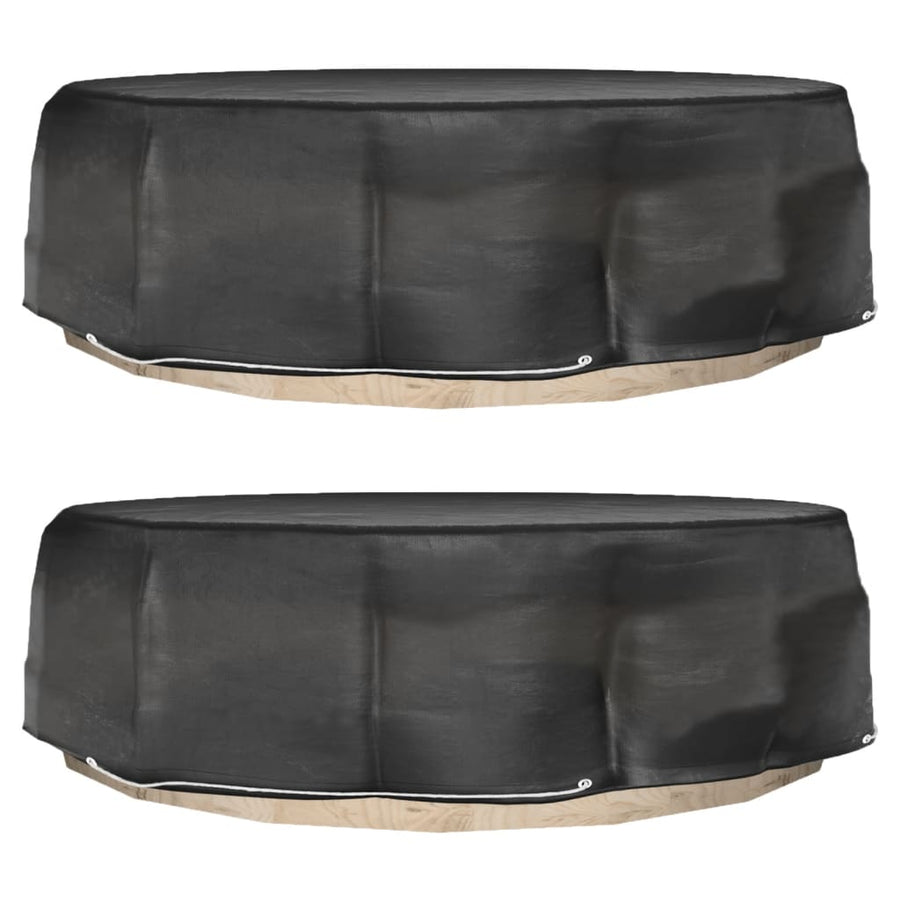 Tuinmeubelhoezen Voor Loungebed 8 Oogjes Rond Ø188X50 Cm 2 Ø 188 x 50 cm