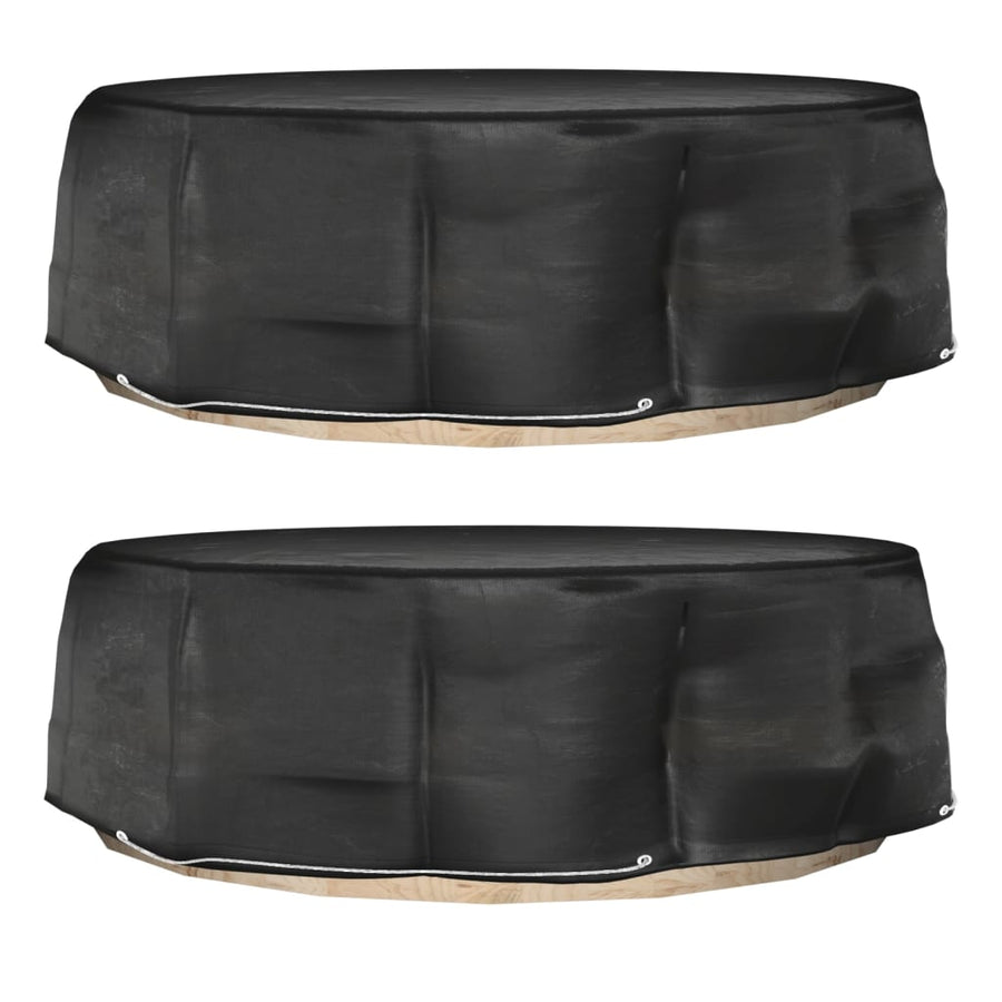 Tuinmeubelhoezen Voor Loungebed 10 Oogjes Rond Ø36X67 Cm 2 Ø 236 x 67 cm