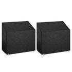 Garden bench covers 2 pcs 8 eyelets 130x70x70/88 cm polyethylene