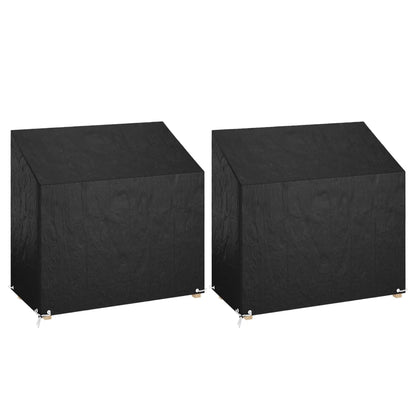 Tuinbankhoezen 8 Oogjes Polyetheen 2 130 x 70 x 70/88 cm