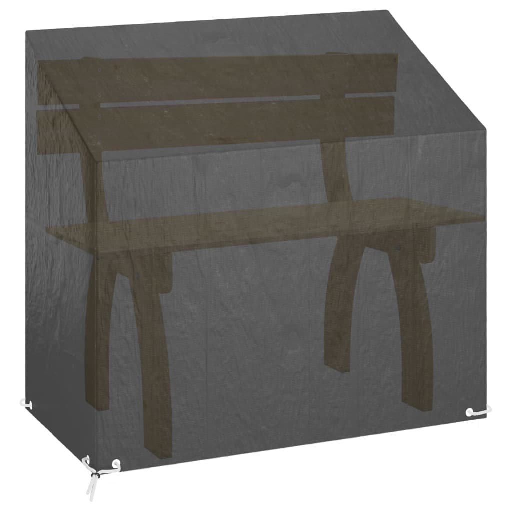 Tuinbankhoezen 8 Oogjes Polyetheen 2 130 x 70 x 70/88 cm