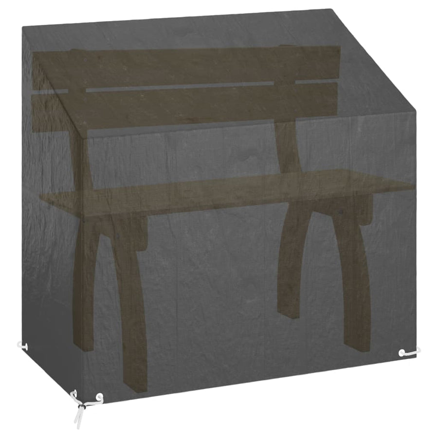 Tuinbankhoezen 8 Oogjes Polyetheen 2 130 x 70 x 70/88 cm