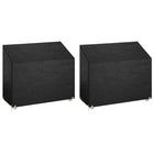 Garden bench covers 2 pcs 8 eyelets 160x70x70/88 cm polyethylene
