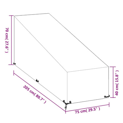 Ligbedhoezen Met 1 Oogjes Polyetheen 2 205 x 75 x 40/70 cm
