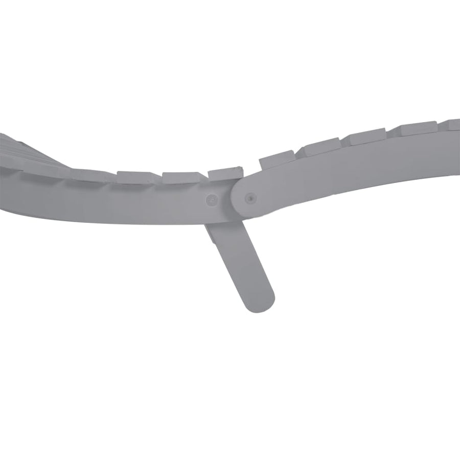 Ligbedden 2 st 184x55x64 cm massief acaciahout grijs