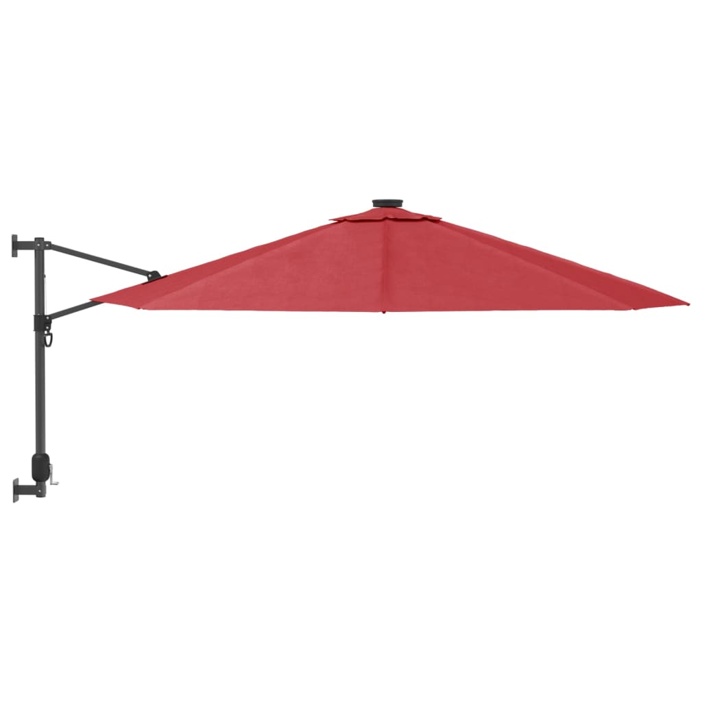 Wandparasol 290 cm felrood