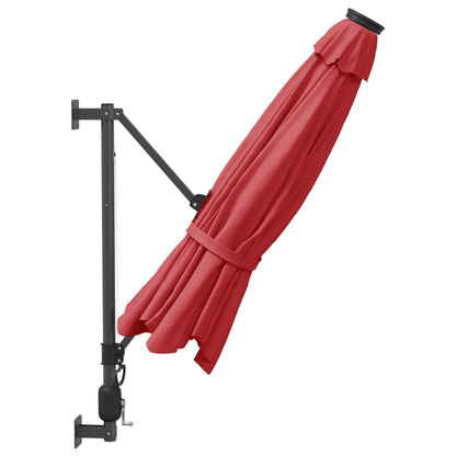 Wandparasol 290 cm felrood