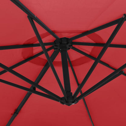 Wandparasol 290 cm felrood