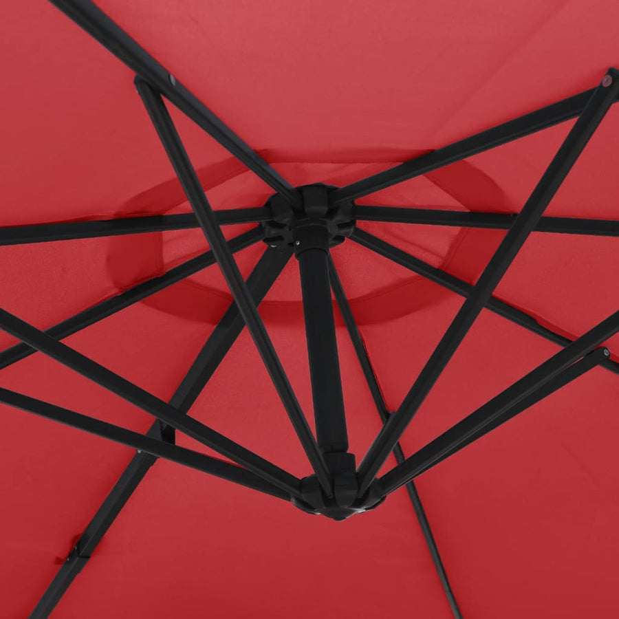 Wandparasol 290 cm felrood