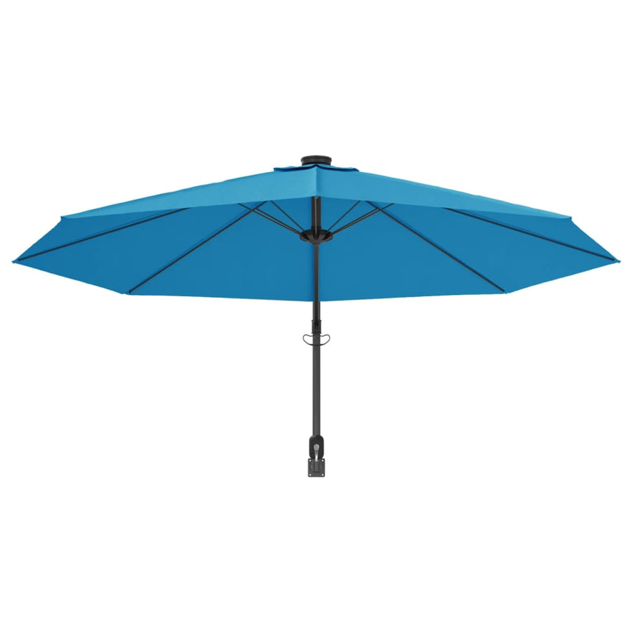 Wandparasol Met Leds 290 Cm Zeeblauw