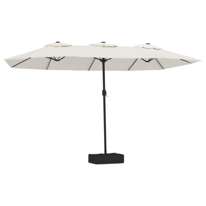 Parasol Dubbel 449X265 Cm Zand Wit