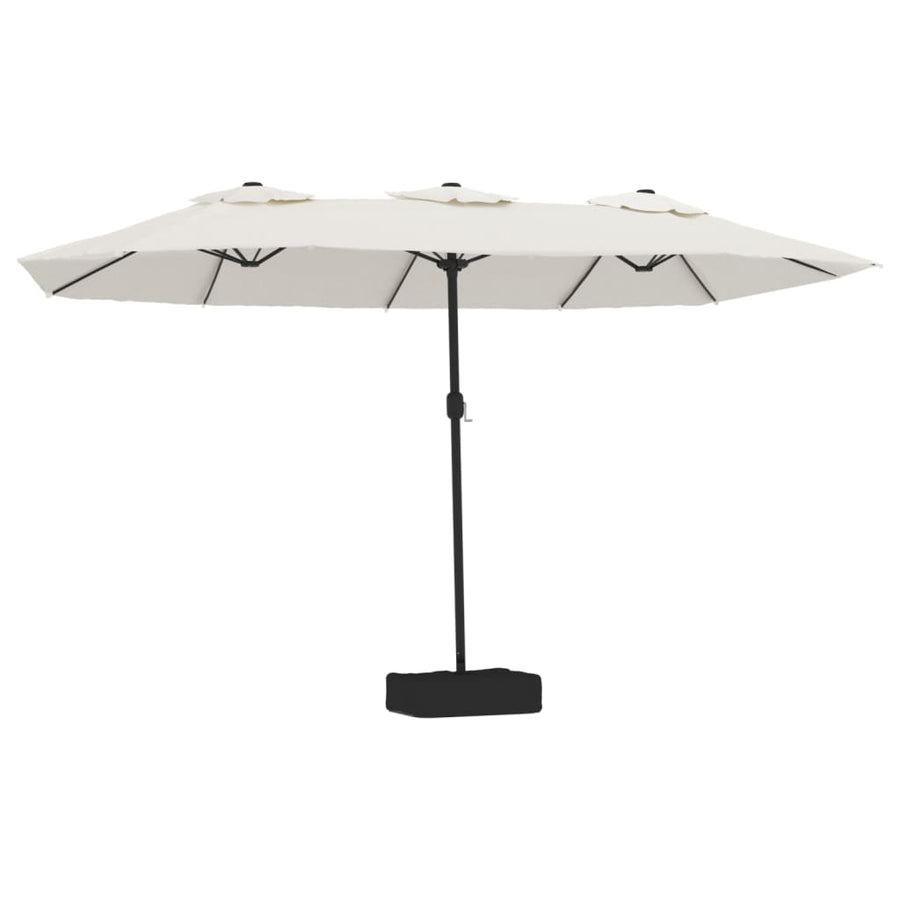 Parasol Dubbel 449X265 Cm Zand Wit