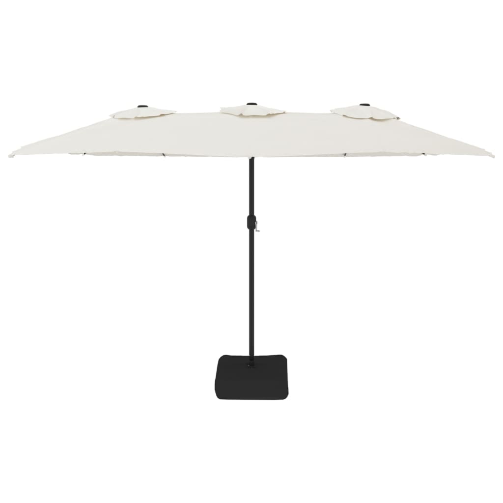 Parasol Dubbel 449X265 Cm Zand Wit