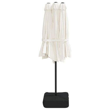 Parasol Dubbel 449X265 Cm Zand Wit