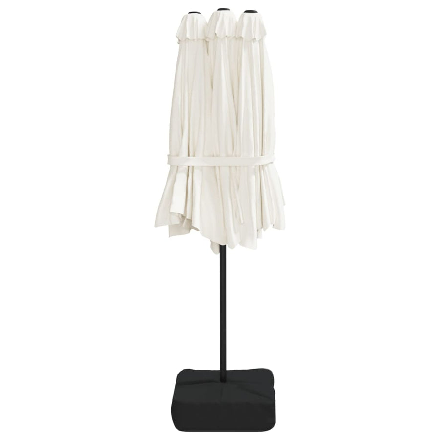 Parasol Dubbel 449X265 Cm Zand Wit