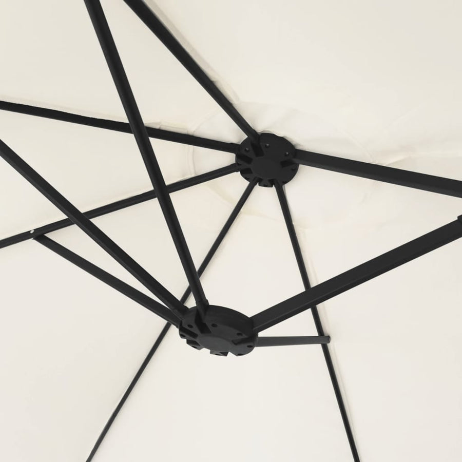 Parasol Dubbel 449X265 Cm Zand Wit
