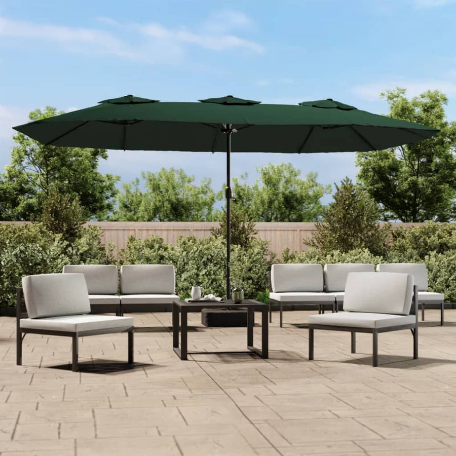 Parasol Dubbel 449X265 Cm Groen