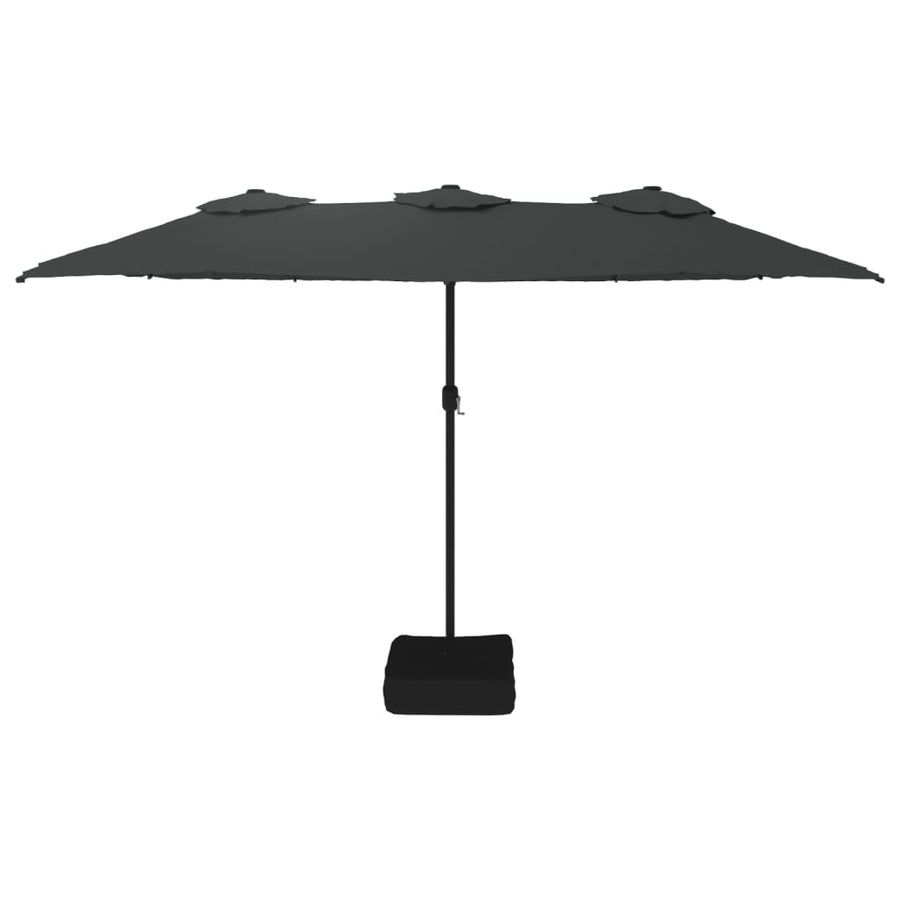 Parasol Dubbel 449X245 Cm Antracietkleurig
