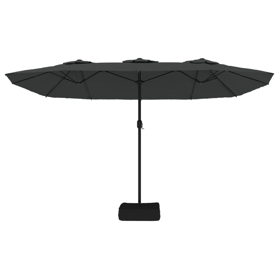 Parasol Dubbel 449X245 Cm Antracietkleurig