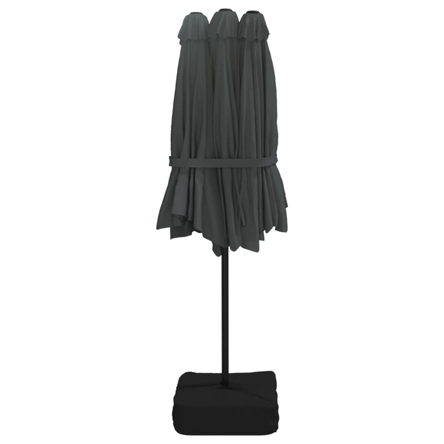 Parasol Dubbel 449X245 Cm Antracietkleurig