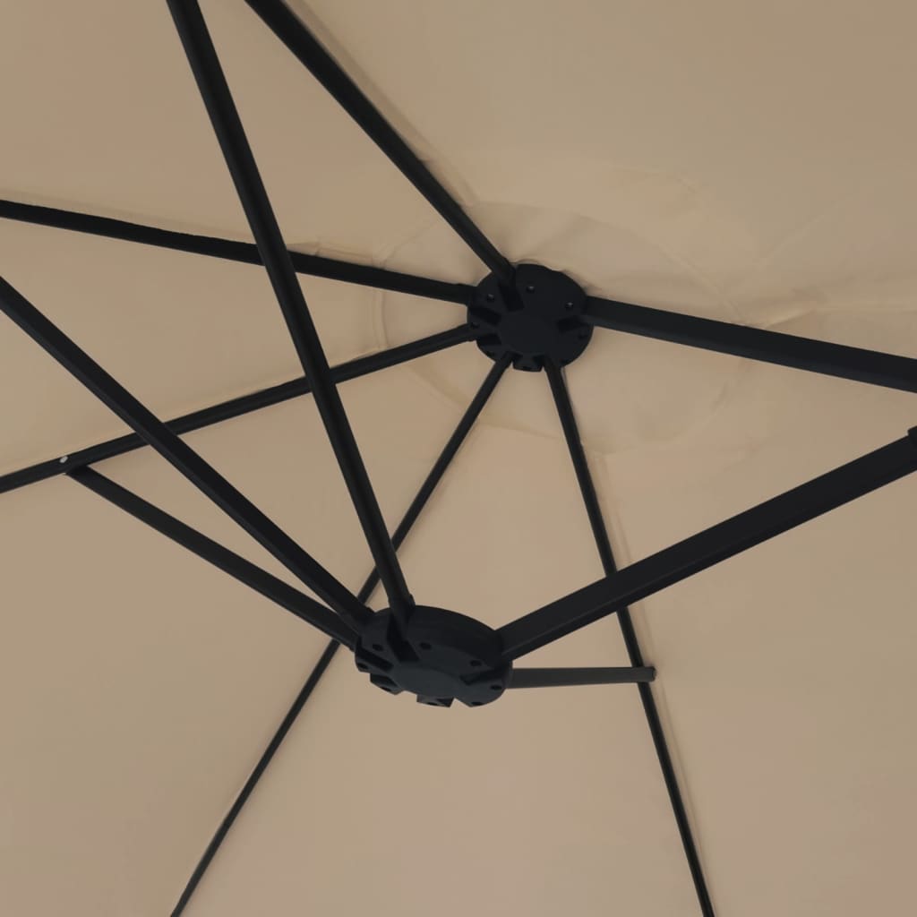 Parasol Dubbel 449X265 Cm Taupe
