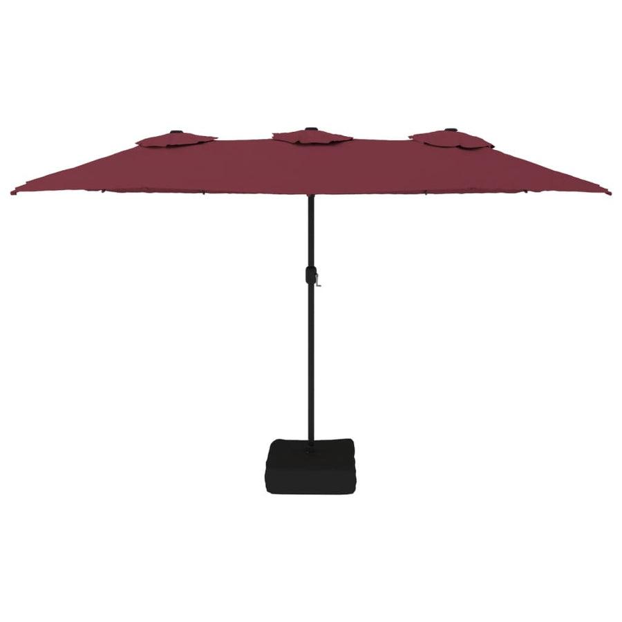Parasol Dubbel Dak 449X265 Cm Bordeaux Rood