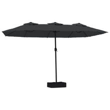 Parasol Dubbel 449X245 Cm Zwart
