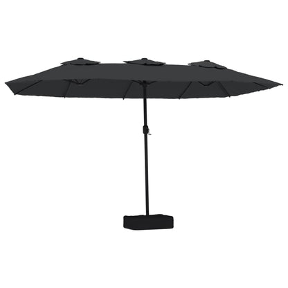 Parasol Dubbel 449X245 Cm Zwart