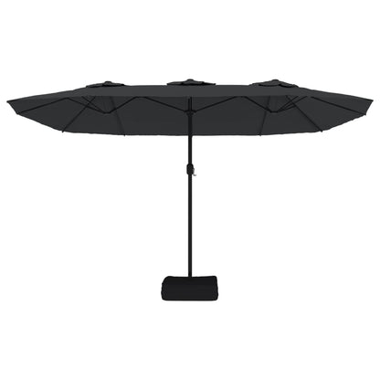 Parasol Dubbel 449X245 Cm Zwart