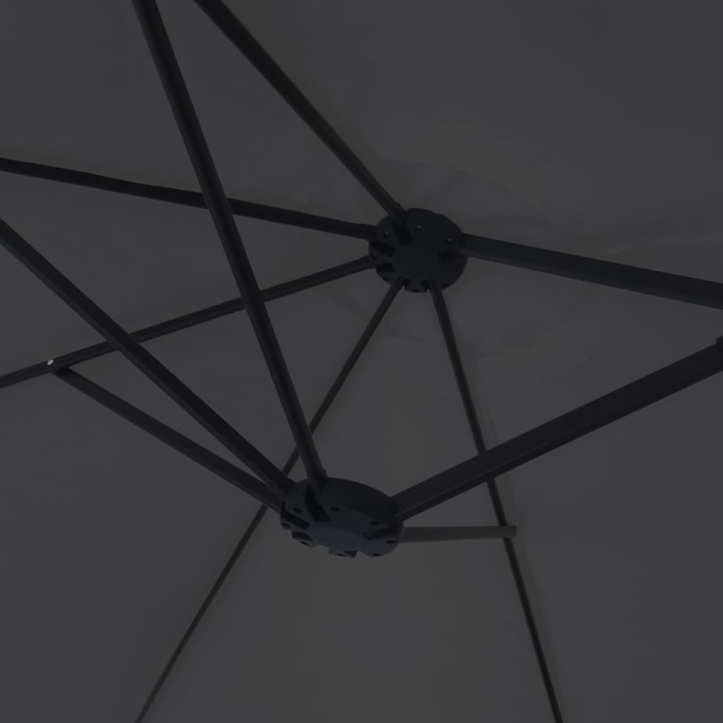 Parasol Dubbel 449X245 Cm Zwart