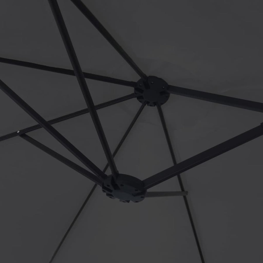 Parasol Dubbel 449X245 Cm Zwart