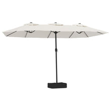 Parasol Dubbel Met Led 449X245 Cm Zandwit