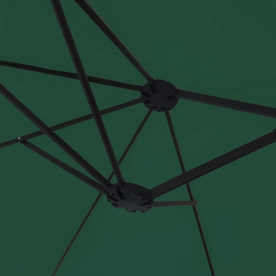 Parasol Dubbel Dak Met Led 449X265 Cm Groen