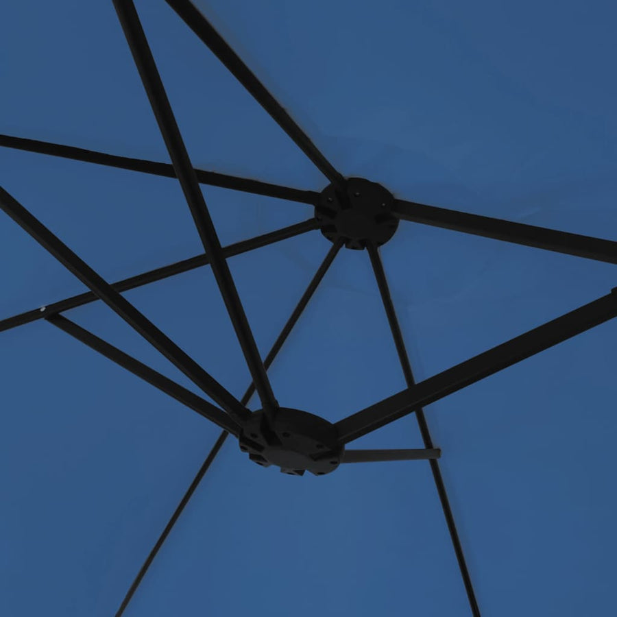 Parasol Dubbel Met Led 449X245 Cm Azuurblauw