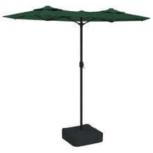 Parasol dubbel dak 316x145 cm groen