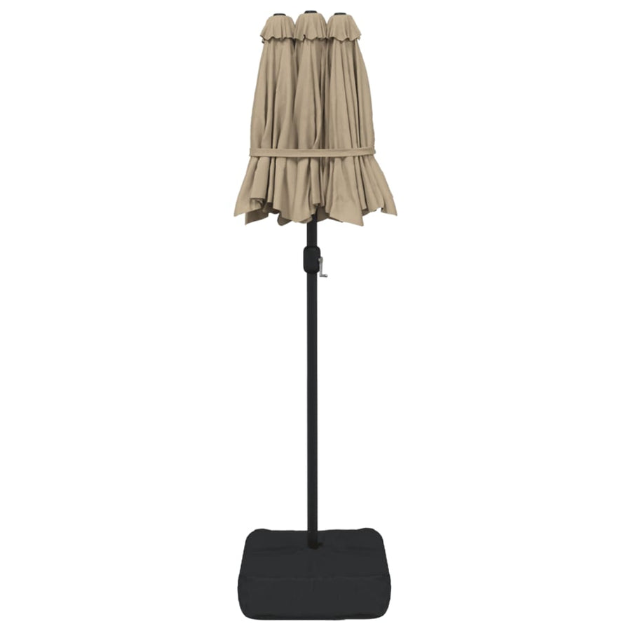 Parasol Dubbel 316X240 Cm Taupe