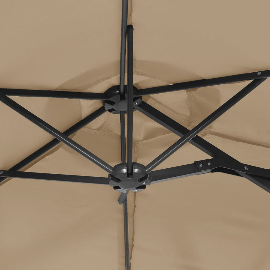 Parasol Dubbel 316X240 Cm Taupe