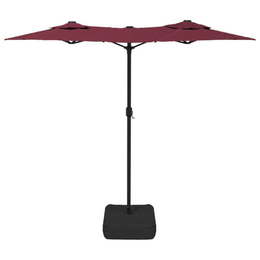 Parasol Dubbel Dak 316X240 Cm Bordeaux Rood
