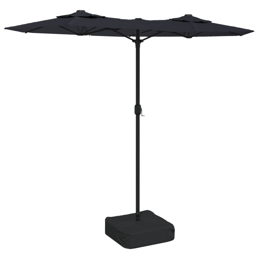 Parasol Dubbel 316X240 Cm Zwart